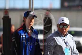 World © Octane Photographic Ltd. Formula 1 – United States GP - Paddock. Scuderia Toro Rosso - Sean Gelael. Circuit of the Americas (COTA), USA. Sunday 21st October 2018.