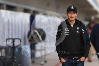 World © Octane Photographic Ltd. Formula 1 - United States GP - Paddock. George Russell - Mercedes AMG Petronas F1 Reserve Driver. Circuit of the Americas (COTA), USA. Sunday 21st October 2018.