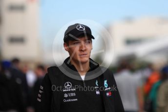 World © Octane Photographic Ltd. Formula 1 - United States GP - Paddock. George Russell - Mercedes AMG Petronas F1 Reserve Driver. Circuit of the Americas (COTA), USA. Sunday 21st October 2018.