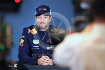 World © Octane Photographic Ltd. Formula 1 – United States GP - FIA Drivers’ Press Conference. Aston Martin Red Bull Racing TAG Heuer – Daniel Ricciardo. Circuit of the Americas (COTA), USA. Thursday 18th October 2018.