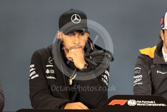 World © Octane Photographic Ltd. Formula 1 – United States GP - FIA Drivers’ Press Conference. Mercedes AMG Petronas Motorsport - Lewis Hamilton. Circuit of the Americas (COTA), USA. Thursday 18th October 2018.