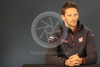 World © Octane Photographic Ltd. Formula 1 – United States GP - FIA Drivers’ Press Conference. Haas F1 Team – Romain Grosjean. Circuit of the Americas (COTA), USA. Thursday 18th October 2018.