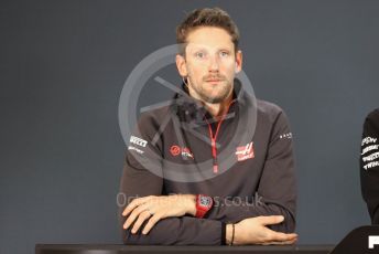 World © Octane Photographic Ltd. Formula 1 – United States GP - FIA Drivers’ Press Conference. Haas F1 Team – Romain Grosjean. Circuit of the Americas (COTA), USA. Thursday 18th October 2018.
