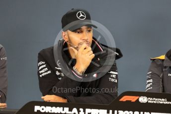 World © Octane Photographic Ltd. Formula 1 – United States GP - FIA Drivers’ Press Conference. Mercedes AMG Petronas Motorsport - Lewis Hamilton. Circuit of the Americas (COTA), USA. Thursday 18th October 2018.