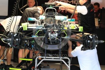 World © Octane Photographic Ltd. Formula 1 – United States GP – Pit Lane. Mercedes AMG Petronas Motorsport AMG F1 W09 EQ Power+. Circuit of the Americas (COTA), USA. Thursday 18th October 2018.