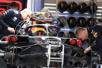 World © Octane Photographic Ltd. Formula 1 – United States GP - Pit Lane. Aston Martin Red Bull Racing TAG Heuer RB14. Circuit of the Americas (COTA), USA. Thursday 18th October 2018.