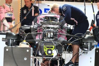 World © Octane Photographic Ltd. Formula 1 – United States GP - Pit Lane. Racing Point Force India VJM11. Circuit of the Americas (COTA), USA. Thursday 18th October 2018.