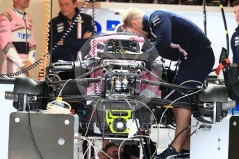 World © Octane Photographic Ltd. Formula 1 – United States GP - Pit Lane. Racing Point Force India VJM11. Circuit of the Americas (COTA), USA. Thursday 18th October 2018.