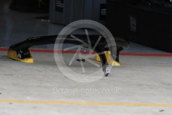 World © Octane Photographic Ltd. Formula 1 – United States GP - Pit Lane. Renault Sport F1 Team RS18 halo removed from the car. Circuit of the Americas (COTA), USA. Thursday 18th October 2018.