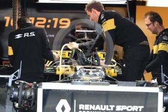 World © Octane Photographic Ltd. Formula 1 – United States GP - Pit Lane. Renault Sport F1 Team RS18. Circuit of the Americas (COTA), USA. Thursday 18th October 2018.