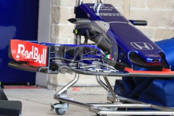 World © Octane Photographic Ltd. Formula 1 – United States GP - Pit Lane. Scuderia Toro Rosso STR13. Circuit of the Americas (COTA), USA. Thursday 18th October 2018.