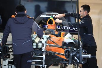 World © Octane Photographic Ltd. Formula 1 – United States GP - Pit Lane. McLaren MCL33. Circuit of the Americas (COTA), USA. Thursday 18th October 2018.