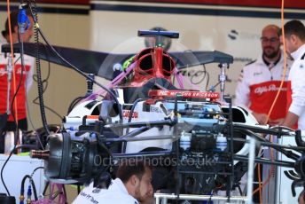 World © Octane Photographic Ltd. Formula 1 – United States GP - Pit Lane. Alfa Romeo Sauber F1 Team C37. Circuit of the Americas (COTA), USA. Thursday 18th October 2018.