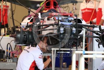 World © Octane Photographic Ltd. Formula 1 – United States GP - Pit Lane. Alfa Romeo Sauber F1 Team C37. Circuit of the Americas (COTA), USA. Thursday 18th October 2018.