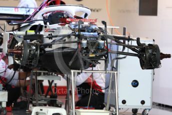 World © Octane Photographic Ltd. Formula 1 – United States GP - Pit Lane. Alfa Romeo Sauber F1 Team C37. Circuit of the Americas (COTA), USA. Thursday 18th October 2018.