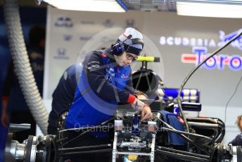 World © Octane Photographic Ltd. Formula 1 – United States GP - Pit Lane. Scuderia Toro Rosso STR13. Circuit of the Americas (COTA), USA. Thursday 18th October 2018.