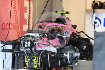 World © Octane Photographic Ltd. Formula 1 – United States GP - Pit Lane. Racing Point Force India VJM11 - Nicholas Latifi. Circuit of the Americas (COTA), USA. Thursday 18th October 2018.