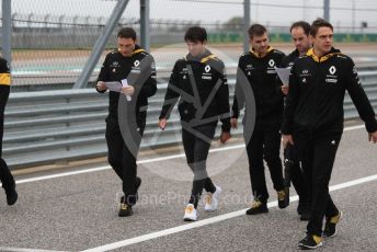 World © Octane Photographic Ltd. Formula 1 – United States GP - Track Walk. Renault Sport F1 Team RS18 – Carlos Sainz. Circuit of the Americas (COTA), USA. Thursday 18th October 2018.