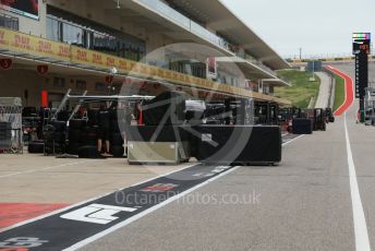 World © Octane Photographic Ltd. Formula 1 – United States GP – Pit Lane Setup. Circuit of the Americas (COTA), USA. Wednesday 17th October 2018.
