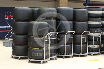 World © Octane Photographic Ltd. Formula 1 – United States GP – Pit Lane Setup. Aston Martin Red Bull Racing TAG Heuer. Circuit of the Americas (COTA), USA. Wednesday 17th October 2018.