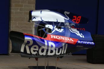 World © Octane Photographic Ltd. Formula 1 – United States GP – Pit Lane Setup. Scuderia Toro Rosso. Circuit of the Americas (COTA), USA. Wednesday 17th October 2018.