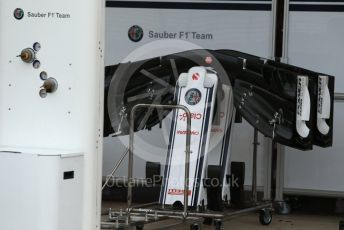 World © Octane Photographic Ltd. Formula 1 – United States GP – Pit Lane Setup. Alfa Romeo Sauber F1 Team. Circuit of the Americas (COTA), USA. Wednesday 17th October 2018.