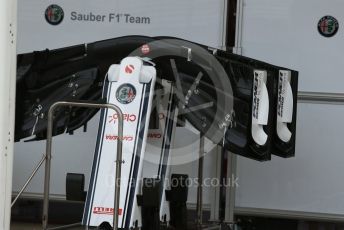 World © Octane Photographic Ltd. Formula 1 – United States GP – Pit Lane Setup. Alfa Romeo Sauber F1 Team. Circuit of the Americas (COTA), USA. Wednesday 17th October 2018.