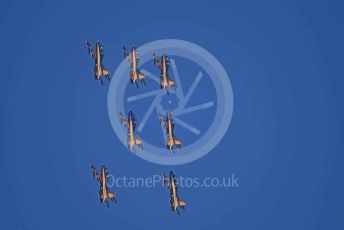 World © Octane Photographic Ltd. UAE Al Fursan (The Knights) Air Display Team – Aermacchi MB-339A. Saturday 30th November 2019, F1 Abu Dhabi GP - Yas Marina circuit, Abu Dhabi, UAE.