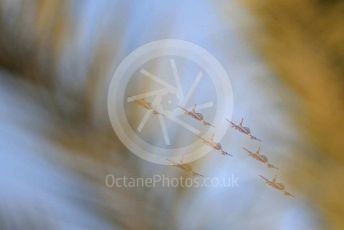 World © Octane Photographic Ltd. UAE Al Fursan (The Knights) Air Display Team – Aermacchi MB-339A. Saturday 30th November 2019, F1 Abu Dhabi GP - Yas Marina circuit, Abu Dhabi, UAE.