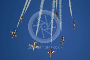 World © Octane Photographic Ltd. UAE Al Fursan (The Knights) Air Display Team – Aermacchi MB-339A. Saturday 30th November 2019, F1 Abu Dhabi GP - Yas Marina circuit, Abu Dhabi, UAE.