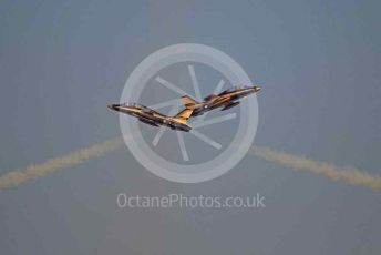 World © Octane Photographic Ltd. UAE Al Fursan (The Knights) Air Display Team – Aermacchi MB-339A. Saturday 30th November 2019, F1 Abu Dhabi GP - Yas Marina circuit, Abu Dhabi, UAE.