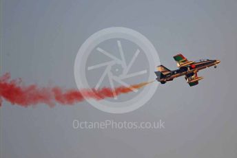 World © Octane Photographic Ltd. UAE Al Fursan (The Knights) Air Display Team – Aermacchi MB-339A. Saturday 30th November 2019, F1 Abu Dhabi GP - Yas Marina circuit, Abu Dhabi, UAE.