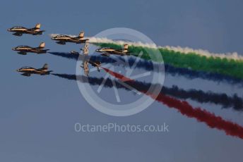 World © Octane Photographic Ltd. UAE Al Fursan (The Knights) Air Display Team – Aermacchi MB-339A. Saturday 30th November 2019, F1 Abu Dhabi GP - Yas Marina circuit, Abu Dhabi, UAE.