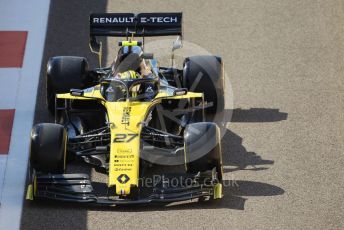 World © Octane Photographic Ltd. Formula 1 – Abu Dhabi GP - Practice 1. Renault Sport F1 Team RS19 – Nico Hulkenberg. Yas Marina Circuit, Abu Dhabi, UAE. Friday 29th November 2019.