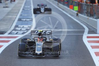 World © Octane Photographic Ltd. Formula 1 – Abu Dhabi GP - Practice 1. Haas F1 Team VF19 – Kevin Magnussen and Romain Grosjean. Yas Marina Circuit, Abu Dhabi, UAE. Friday 29th November 2019.