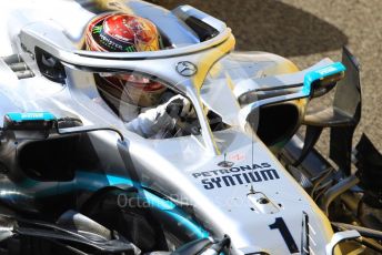 World © Octane Photographic Ltd. Formula 1 – Abu Dhabi GP - Practice 1. Mercedes AMG Petronas Motorsport AMG F1 W10 EQ Power+ - Lewis Hamilton. Yas Marina Circuit, Abu Dhabi, UAE. Friday 29th November 2019.