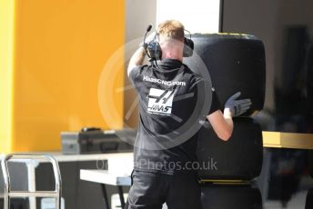 World © Octane Photographic Ltd. Formula 1 – Abu Dhabi GP - Practice 1. Haas F1 Team Pirelli tyres. Yas Marina Circuit, Abu Dhabi, UAE. Friday 29th November 2019.