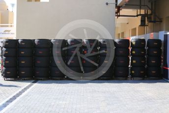 World © Octane Photographic Ltd. Formula 1 – Abu Dhabi GP - Practice 1. Scuderia Ferrari Pirelli tyres. Yas Marina Circuit, Abu Dhabi, UAE. Friday 29th November 2019.