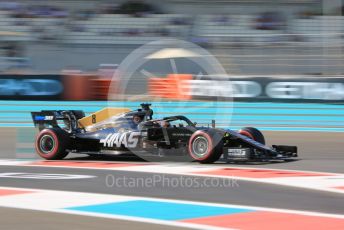 World © Octane Photographic Ltd. Formula 1 – Abu Dhabi GP - Practice 1. Haas F1 Team VF19 – Romain Grosjean. Yas Marina Circuit, Abu Dhabi, UAE. Friday 29th November 2019.