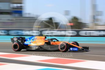 World © Octane Photographic Ltd. Formula 1 – Abu Dhabi GP - Practice 1. McLaren MCL34 – Lando Norris. Yas Marina Circuit, Abu Dhabi, UAE. Friday 29th November 2019.