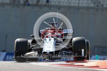 World © Octane Photographic Ltd. Formula 1 – Abu Dhabi GP - Practice 1. Alfa Romeo Racing C38 – Kimi Raikkonen. Yas Marina Circuit, Abu Dhabi, UAE. Friday 29th November 2019.