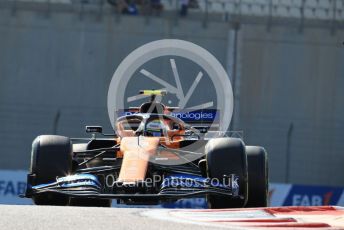 World © Octane Photographic Ltd. Formula 1 – Abu Dhabi GP - Practice 1. McLaren MCL34 – Lando Norris. Yas Marina Circuit, Abu Dhabi, UAE. Friday 29th November 2019.