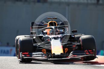 World © Octane Photographic Ltd. Formula 1 – Abu Dhabi GP - Practice 1. Aston Martin Red Bull Racing RB15 – Max Verstappen. Yas Marina Circuit, Abu Dhabi, UAE. Friday 29th November 2019.