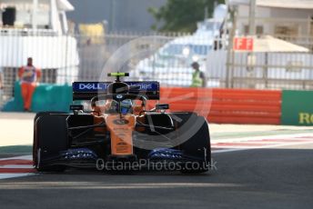 World © Octane Photographic Ltd. Formula 1 – Abu Dhabi GP - Practice 1. McLaren MCL34 – Lando Norris. Yas Marina Circuit, Abu Dhabi, UAE. Friday 29th November 2019.