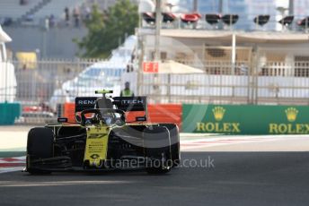 World © Octane Photographic Ltd. Formula 1 – Abu Dhabi GP - Practice 1. Renault Sport F1 Team RS19 – Nico Hulkenberg. Yas Marina Circuit, Abu Dhabi, UAE. Friday 29th November 2019.