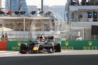 World © Octane Photographic Ltd. Formula 1 – Abu Dhabi GP - Practice 1. Aston Martin Red Bull Racing RB15 – Max Verstappen. Yas Marina Circuit, Abu Dhabi, UAE. Friday 29th November 2019.