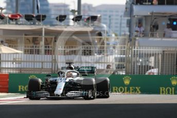 World © Octane Photographic Ltd. Formula 1 – Abu Dhabi GP - Practice 1. Mercedes AMG Petronas Motorsport AMG F1 W10 EQ Power+ - Lewis Hamilton. Yas Marina Circuit, Abu Dhabi, UAE. Friday 29th November 2019.