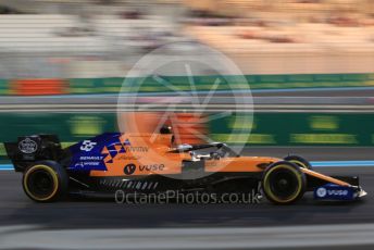 World © Octane Photographic Ltd. Formula 1 – Abu Dhabi GP - Practice 2. McLaren MCL34 – Carlos Sainz. Yas Marina Circuit, Abu Dhabi, UAE. Friday 29th November 2019.