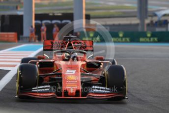 World © Octane Photographic Ltd. Formula 1 – Abu Dhabi GP - Practice 2. Scuderia Ferrari SF90 – Sebastian Vettel. Yas Marina Circuit, Abu Dhabi, UAE. Friday 29th November 2019.