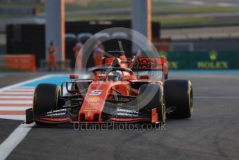 World © Octane Photographic Ltd. Formula 1 – Abu Dhabi GP - Practice 2. Scuderia Ferrari SF90 – Sebastian Vettel. Yas Marina Circuit, Abu Dhabi, UAE. Friday 29th November 2019.